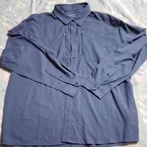Under Armour Men's Deep Blue Casual Button Down Shirt